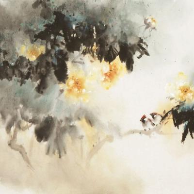 F021 Petals In The Rain 78x93cm 2009
