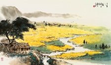M011 黃磊生 春色仙源豔曉風 THE IDEAL PLACE OF HERMIT 2007年丁亥 57x95cm最熱門的