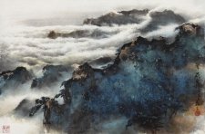M029 黃磊生---浩瀚雲山 水墨 70x62cm 2010
